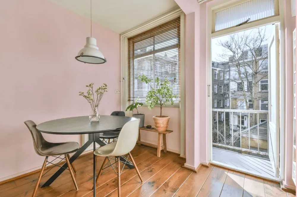 Benjamin Moore Pink Fairy living room