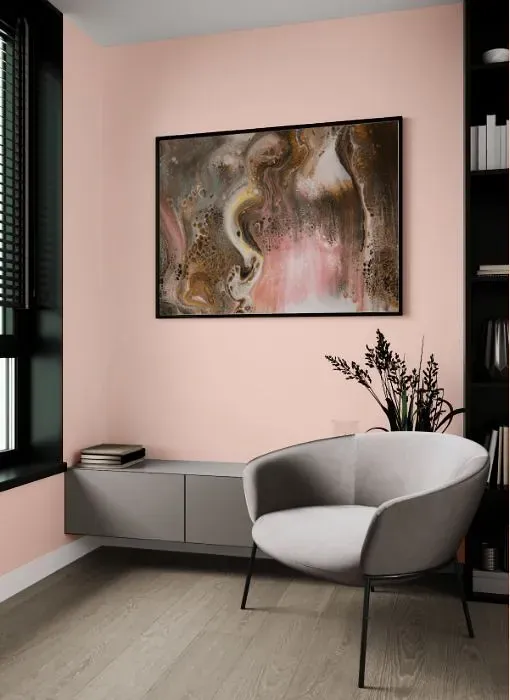 Benjamin Moore Pink Harmony living room