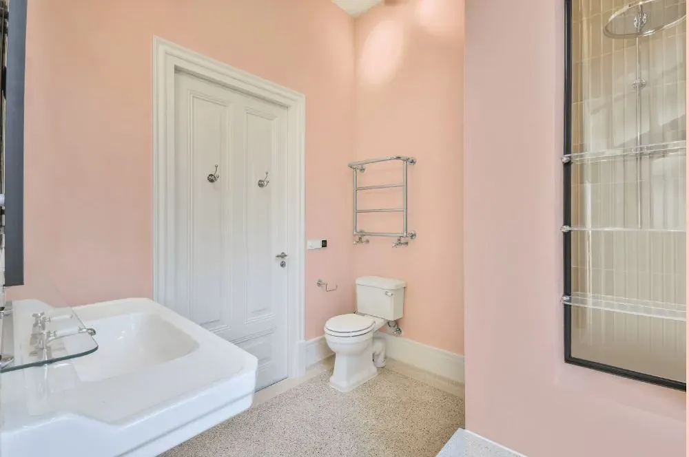 Benjamin Moore Pink Harmony bathroom