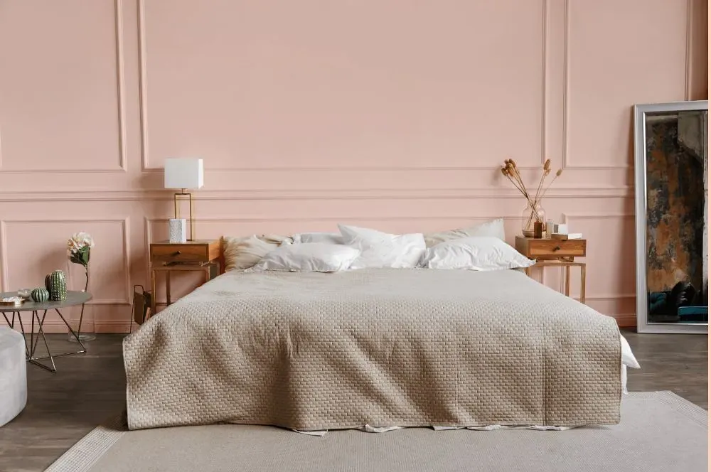 Benjamin Moore Pink Harmony bedroom