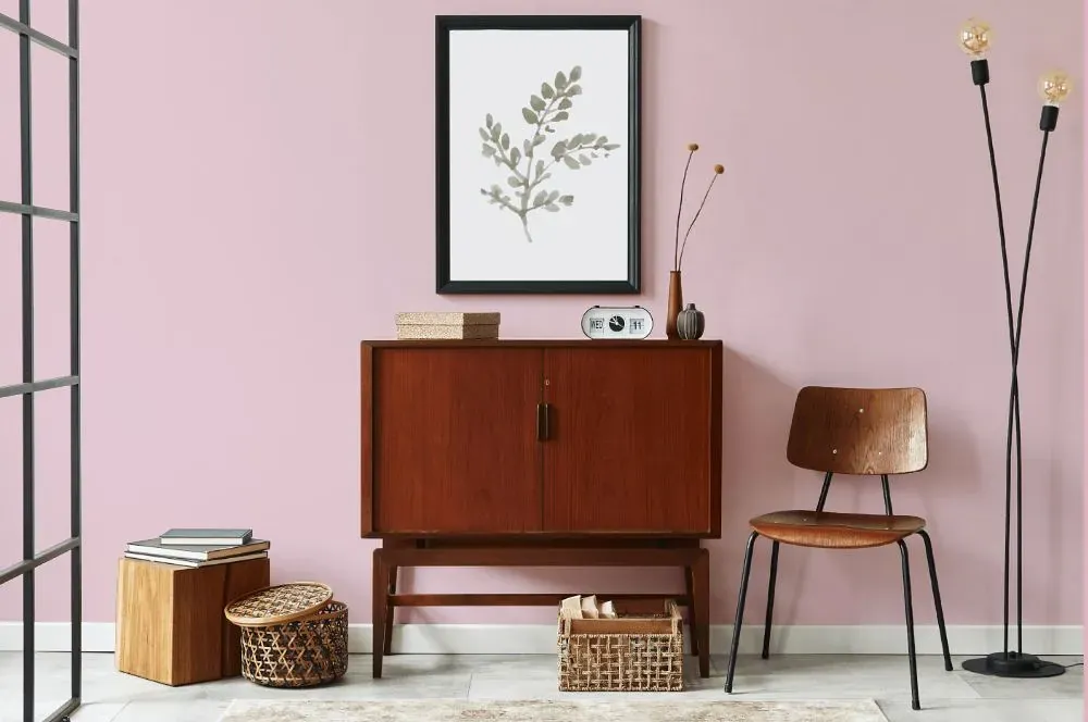 Benjamin Moore Pink Innocence japandi interior