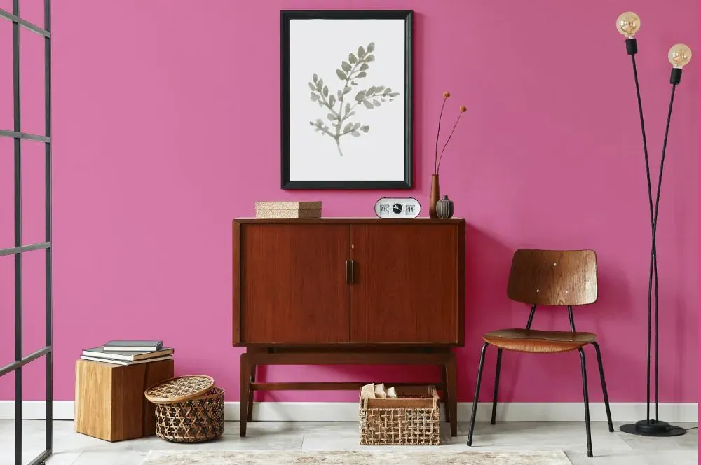 Benjamin Moore Pink Ladies japandi interior