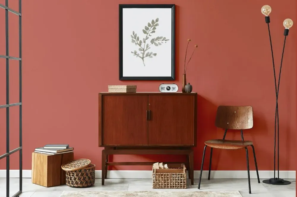 Benjamin Moore Pink Mix japandi interior