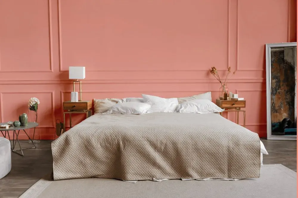 Benjamin Moore Pink Paradise bedroom
