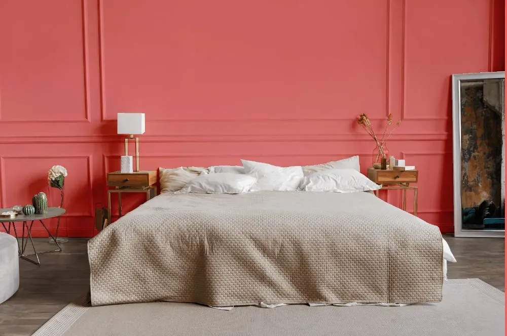 Benjamin Moore Pink Peach bedroom