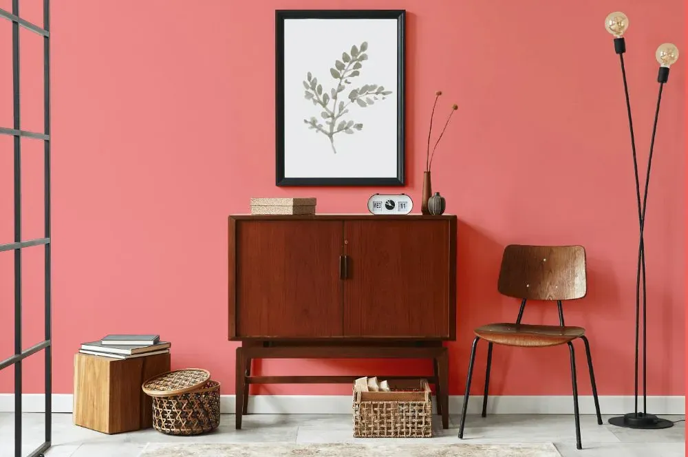 Benjamin Moore Pink Peach japandi interior