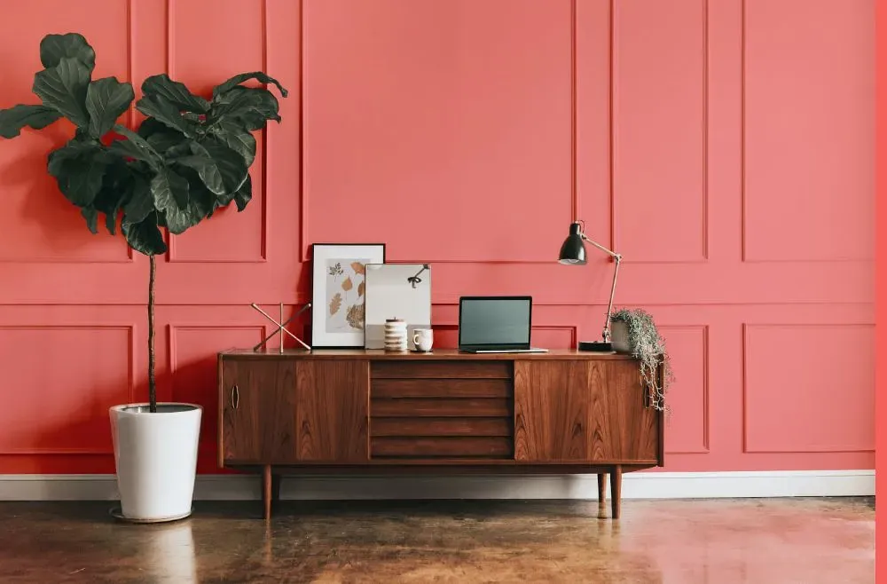 Benjamin Moore Pink Peach modern interior