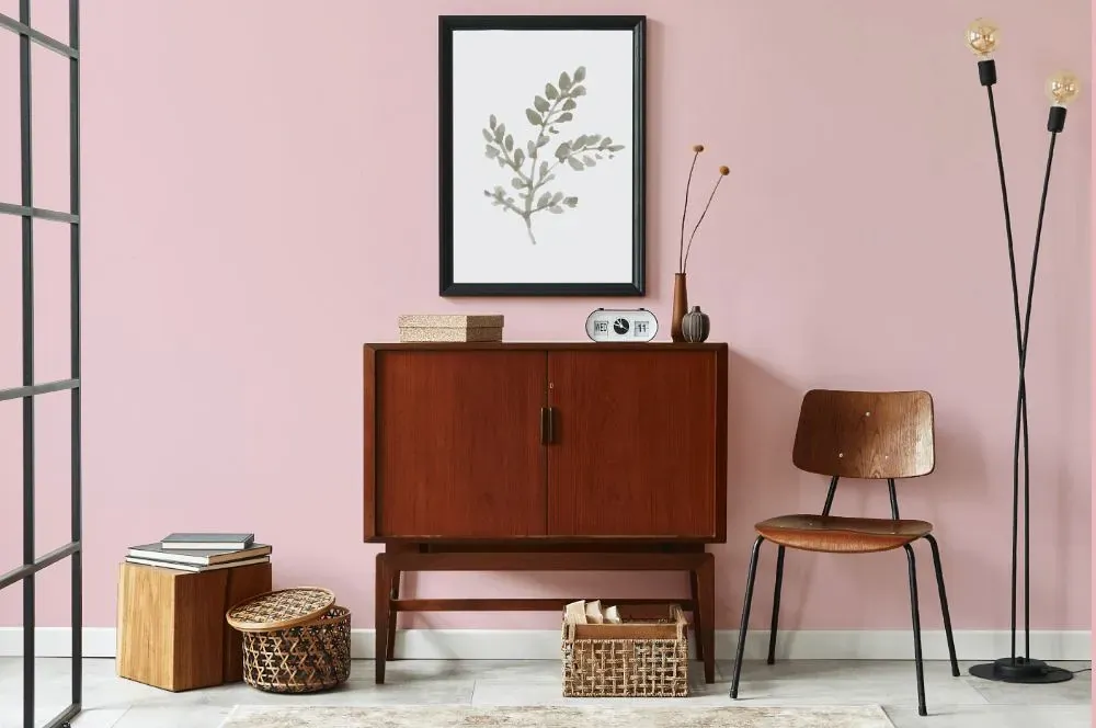 Benjamin Moore Pink Pearl japandi interior