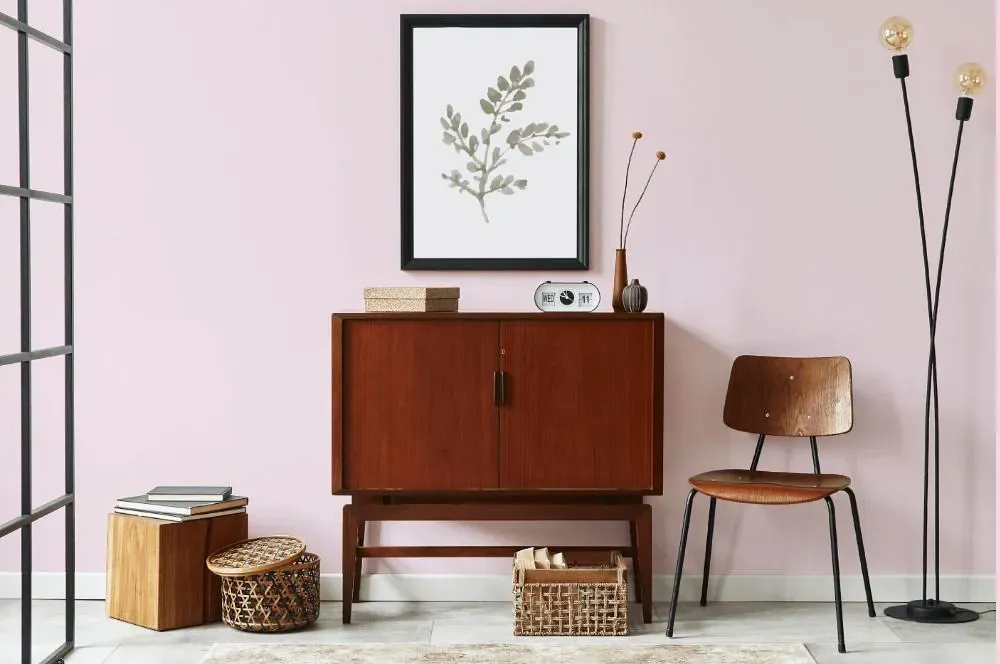 Benjamin Moore Pink Peony japandi interior