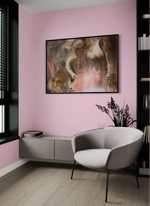 Benjamin Moore Pink Petals living room