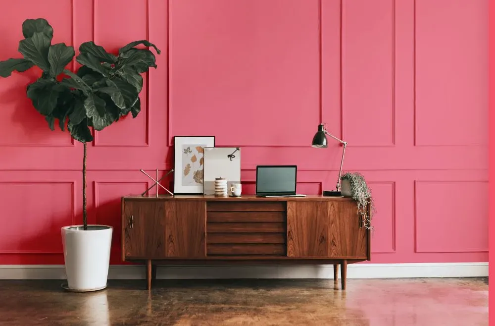 Benjamin Moore Pink Popsicle modern interior