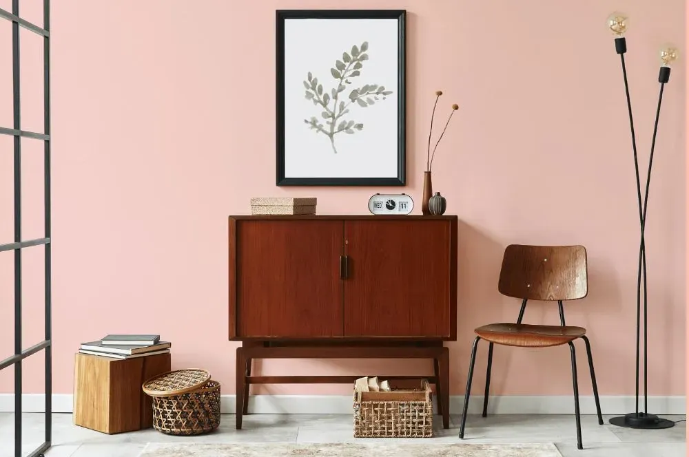 Benjamin Moore Pink Powderpuff japandi interior