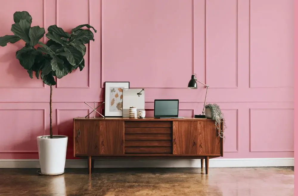 Benjamin Moore Pink Ruffle modern interior