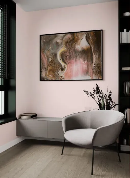 Benjamin Moore Pink Swirl living room