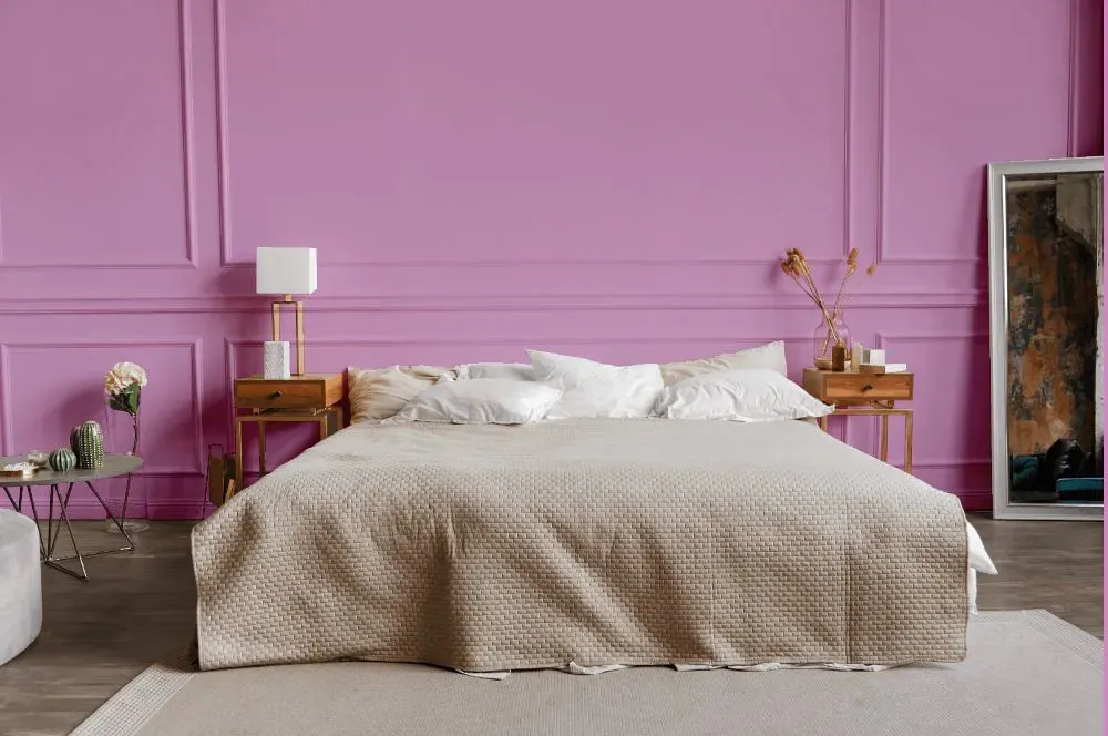 Benjamin Moore Pink Taffy bedroom