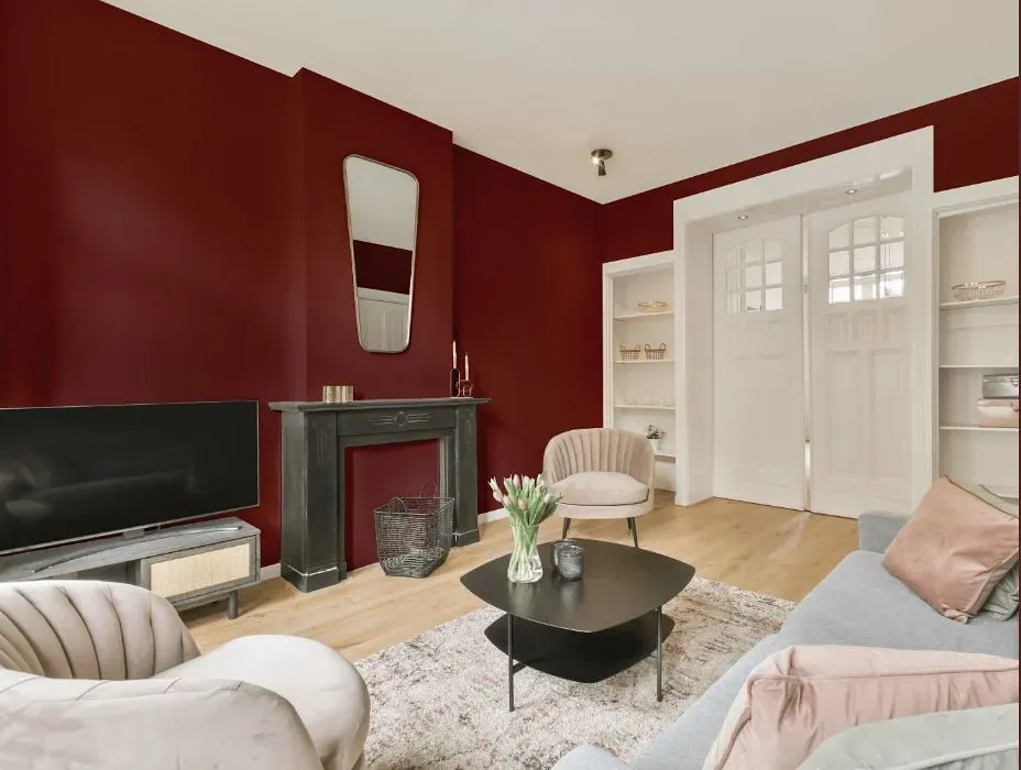 Benjamin Moore Plum Raisin victorian house interior