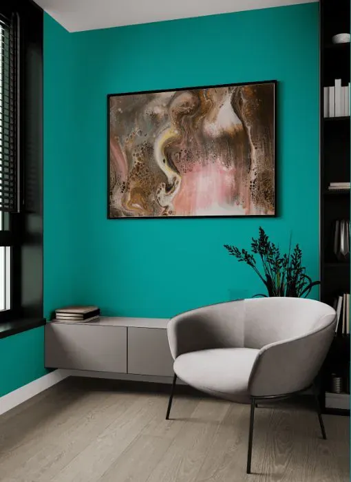 Benjamin Moore Poseidon living room