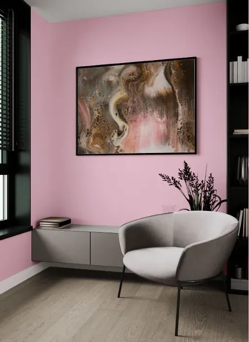 Benjamin Moore Posy Pink living room