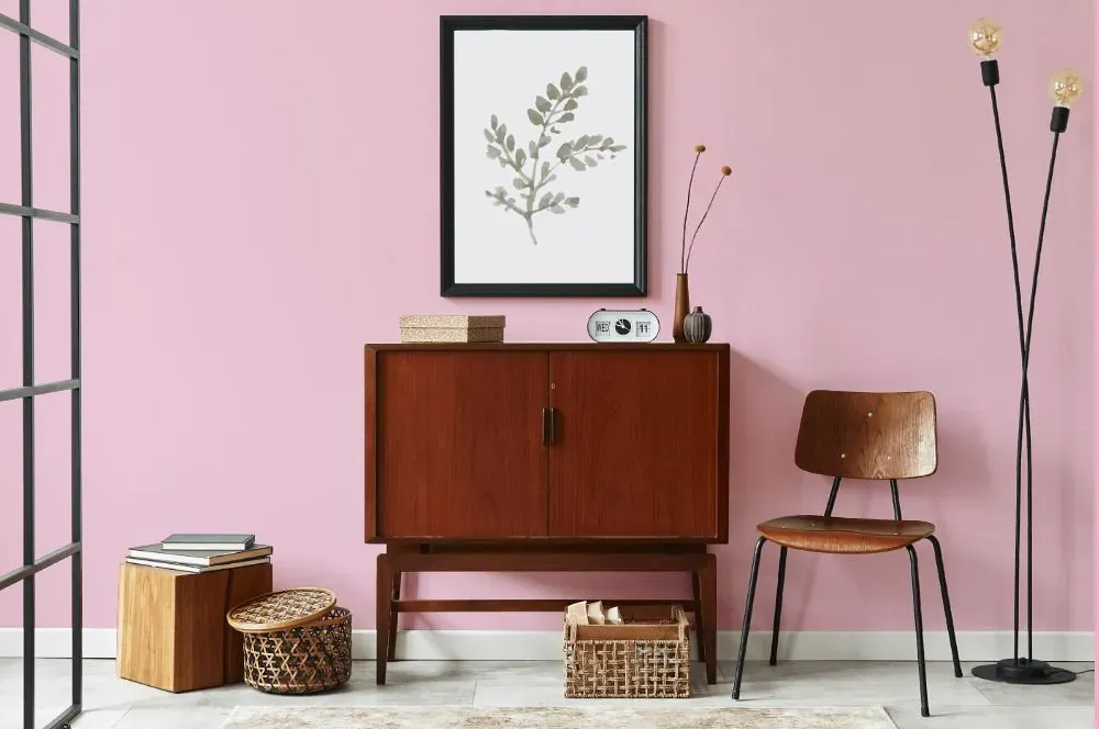 Benjamin Moore Posy Pink japandi interior