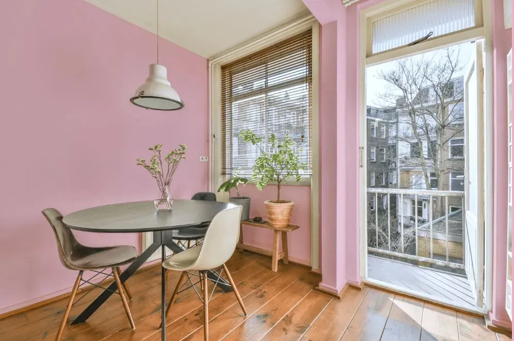 Benjamin Moore Posy Pink living room