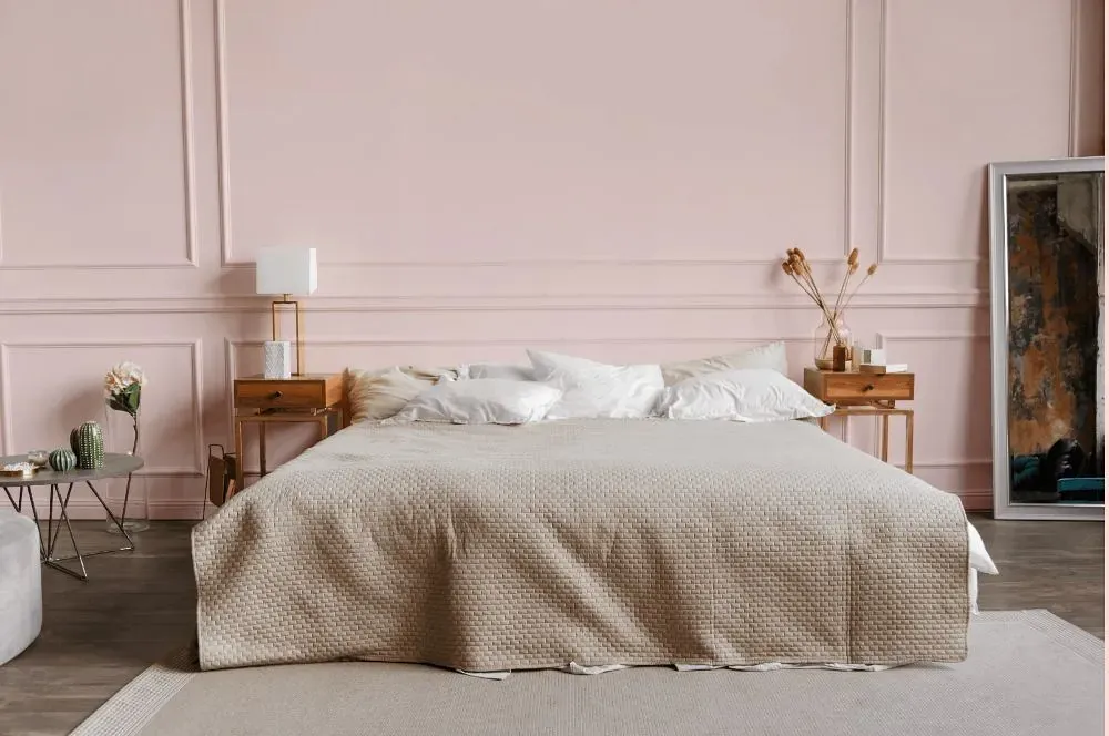 Benjamin Moore Powder Pink bedroom