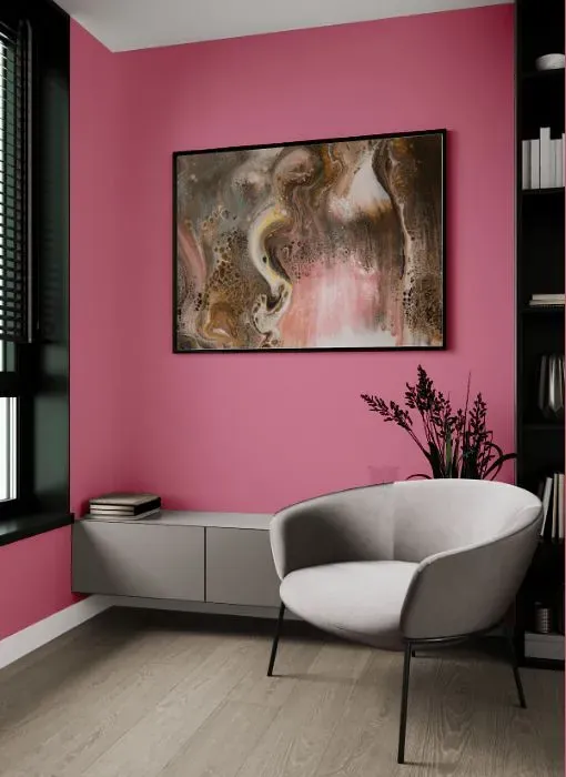 Benjamin Moore Precious Pink living room