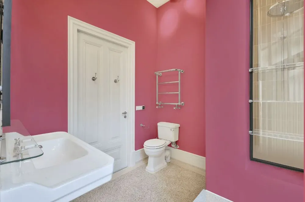 Benjamin Moore Precious Pink bathroom