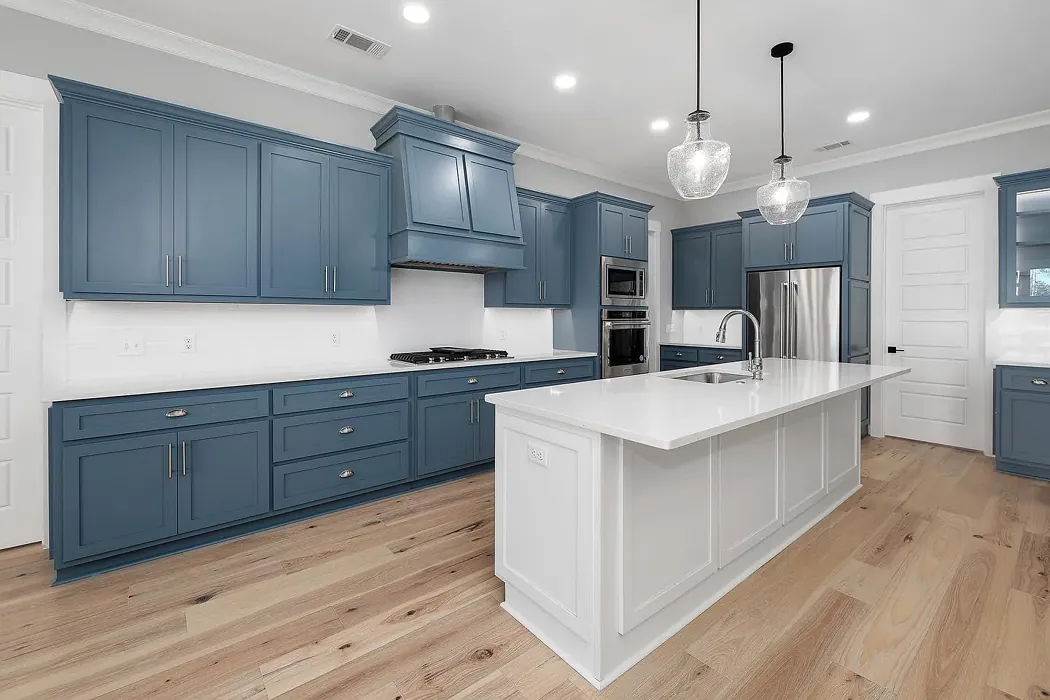 Bm Providence Blue Kitchen Cabinets