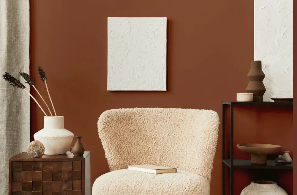 Benjamin Moore Pumice Stone living room interior