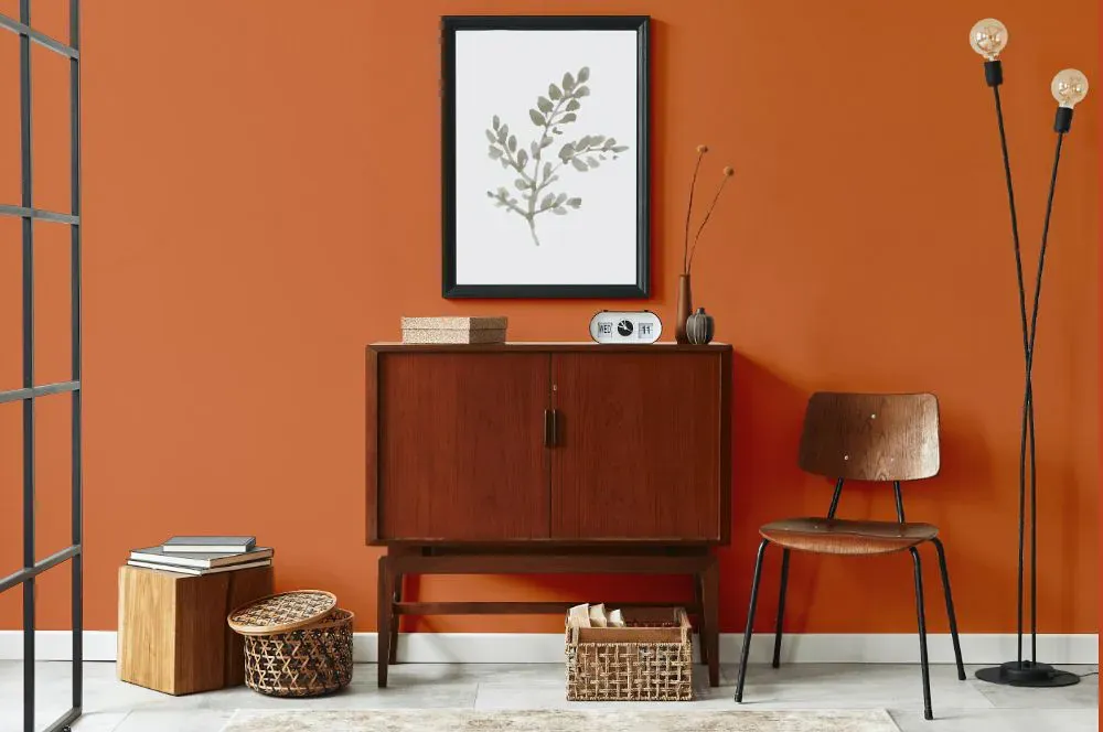 Benjamin Moore Pumpkin Cream japandi interior