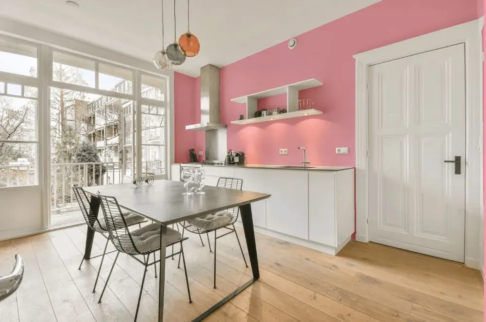 Benjamin Moore Pure Pink kitchen review