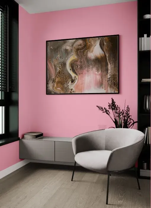 Benjamin Moore Pure Pink living room