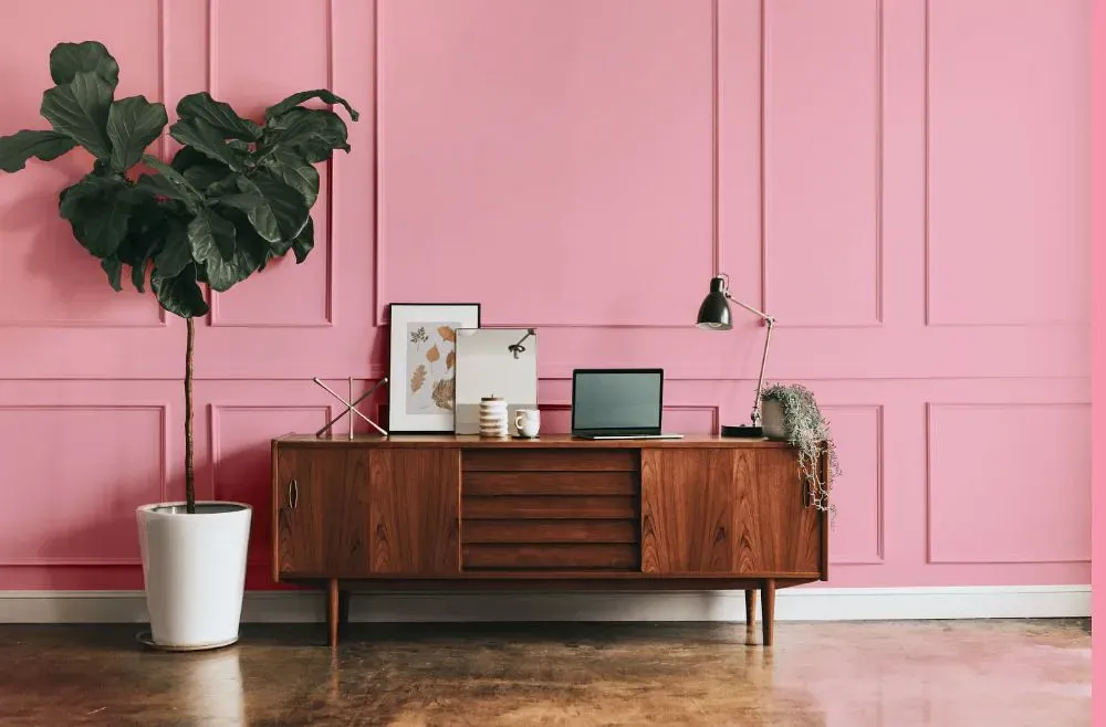 Benjamin Moore Pure Pink modern interior