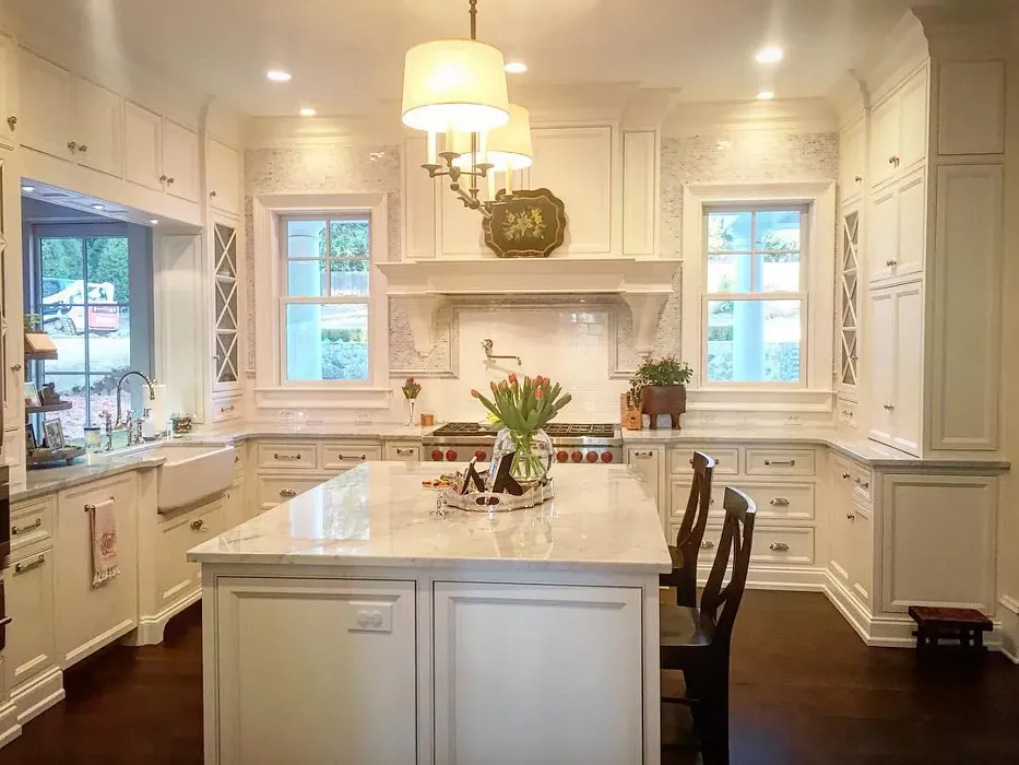 Benjamin Moore Pure White kitchen cabinets color