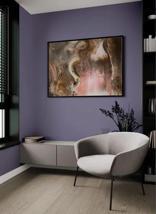 Benjamin Moore Purple Haze living room