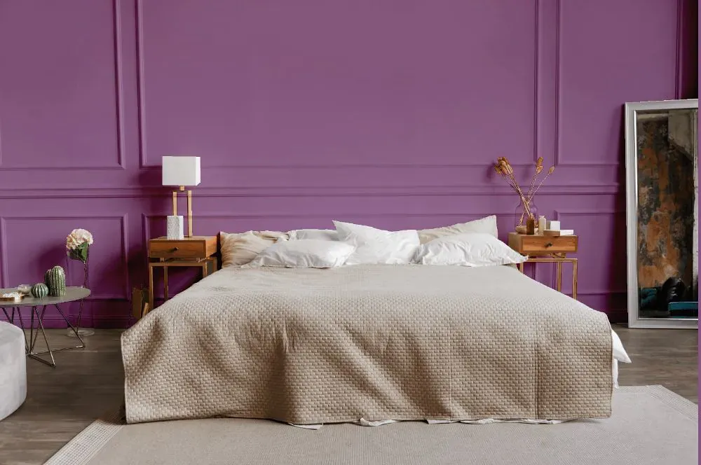 Benjamin Moore Purple Hyacinth bedroom