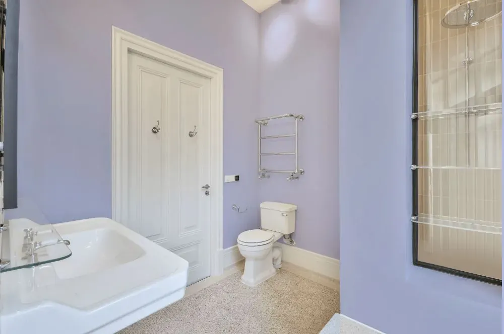 Benjamin Moore Purple Lace bathroom