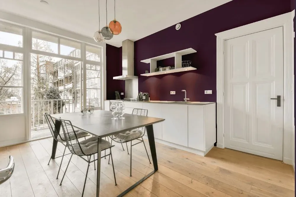 Benjamin Moore Purple Lotus kitchen review