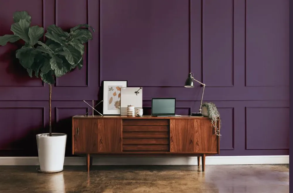 Benjamin Moore Purple Lotus modern interior