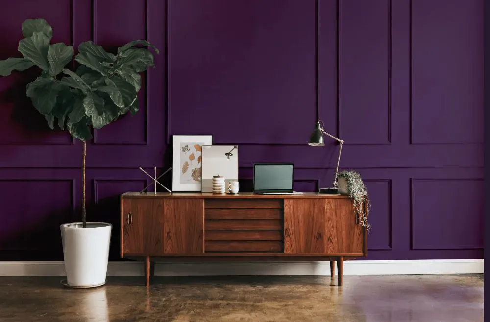 Benjamin Moore Purplicious modern interior