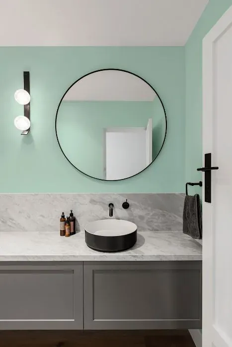 Benjamin Moore Quartz Stone minimalist bathroom