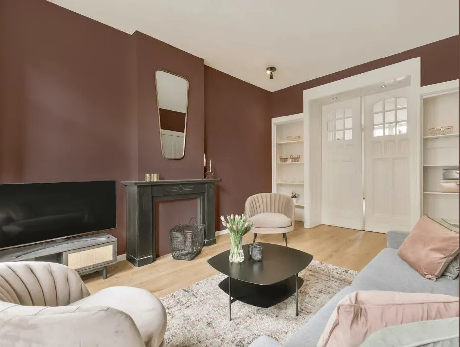 Benjamin Moore Quietly Violet victorian house interior