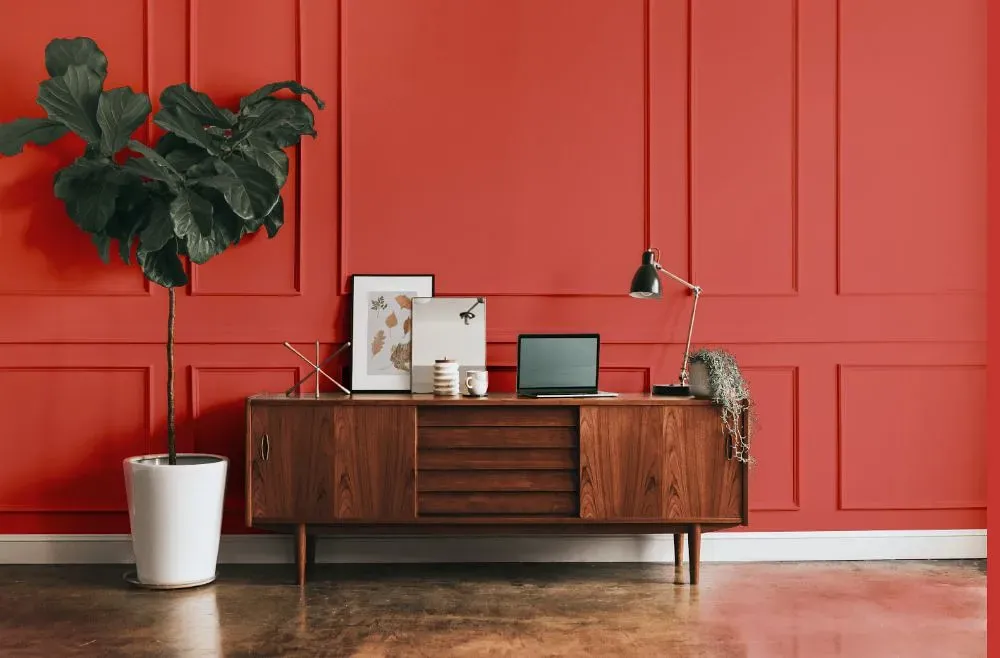 Benjamin Moore Raspberry Blush modern interior