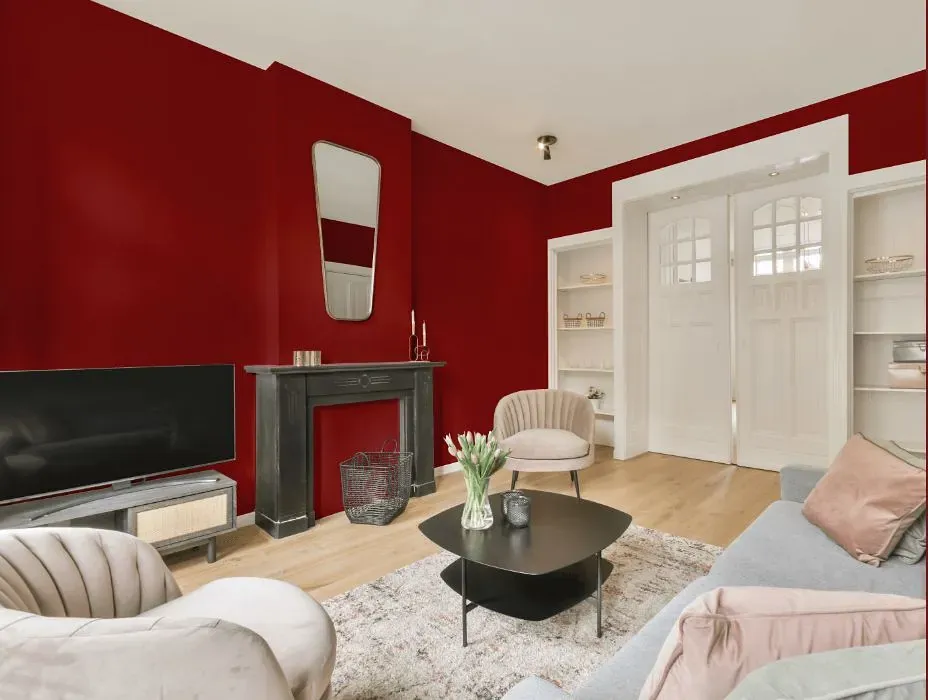 Benjamin Moore Raspberry Truffle victorian house interior