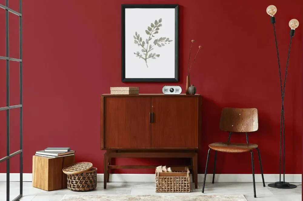 Benjamin Moore Raspberry Truffle japandi interior