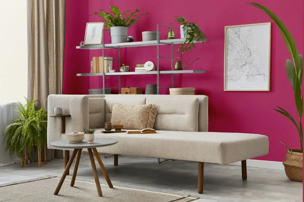 Benjamin Moore Razzle Dazzle living room