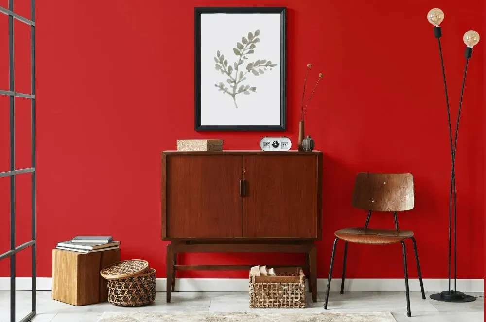 Benjamin Moore Red japandi interior