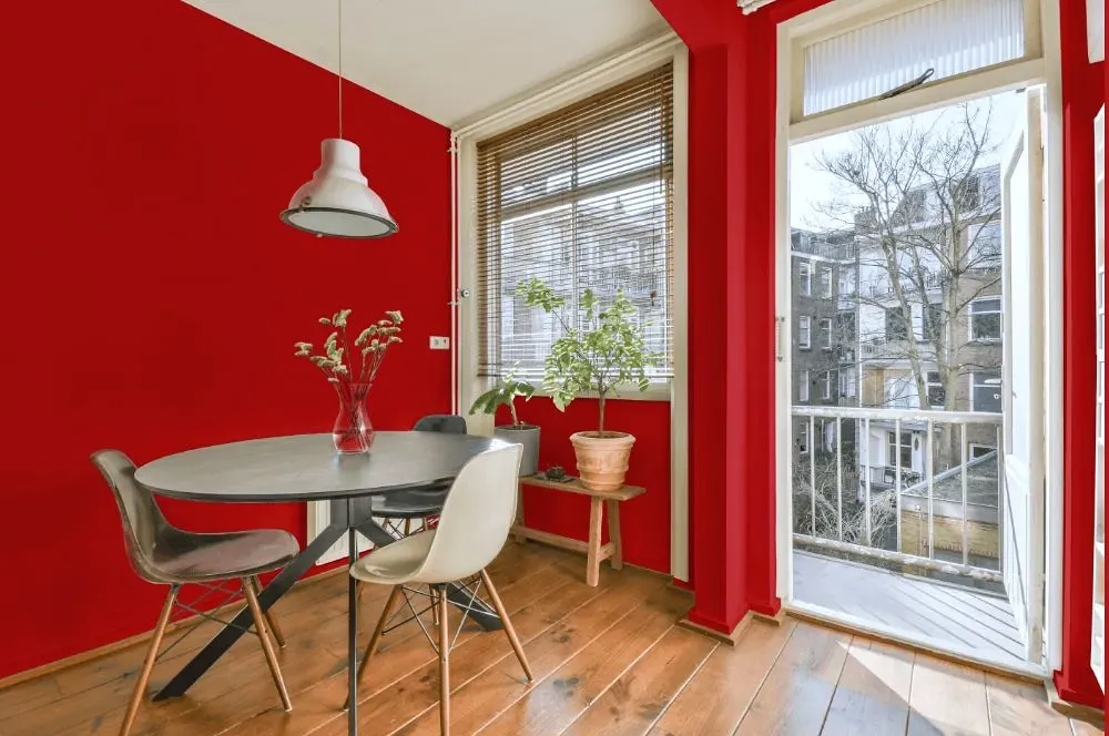 Benjamin Moore Red living room