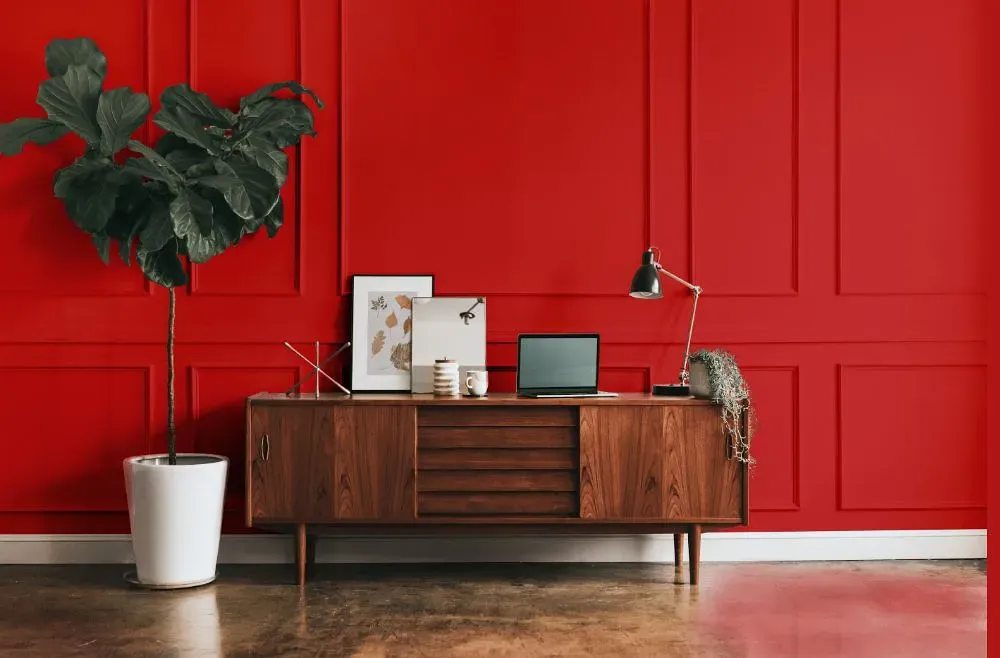 Benjamin Moore Red modern interior