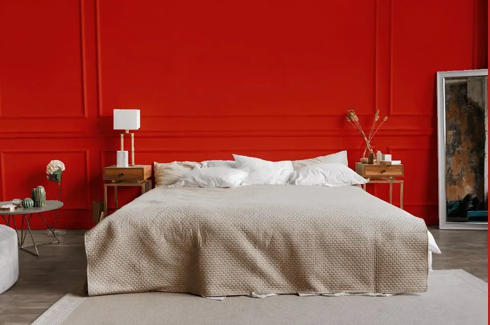 Benjamin Moore Redstone bedroom